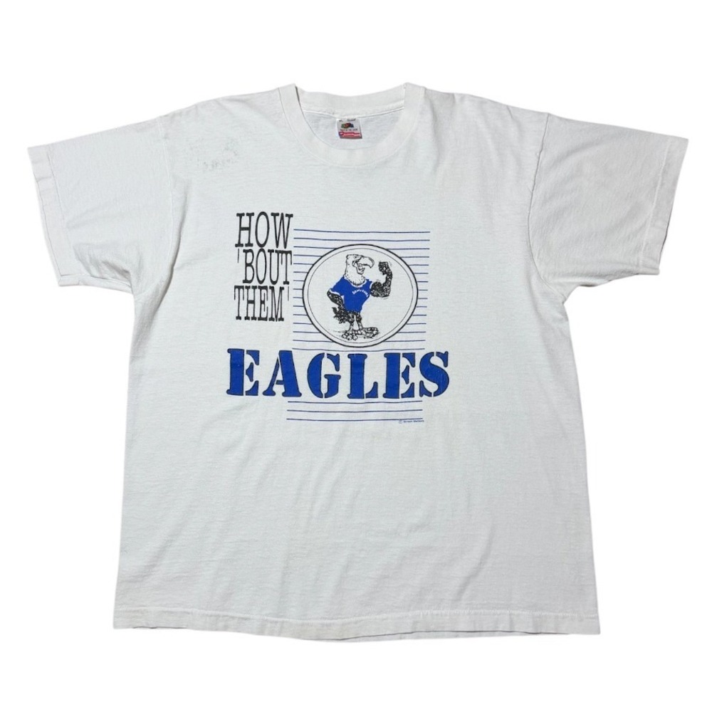 Vintage 90s Gus The Eagle Mascot Georgia Southern Uni Football Graphic T-shirt